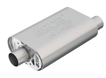 Borla CrateMuffler STOCK SBC 283/327/350 ATAK 2.5in Offset/Center 14in x 4.35in x 9in Oval Muffler 400850