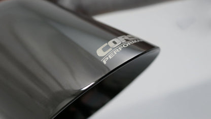 Corsa Single Universal 2.5in Inlet / 4in Outlet Black PVD Pro-Series Tip Kit TK004BLK