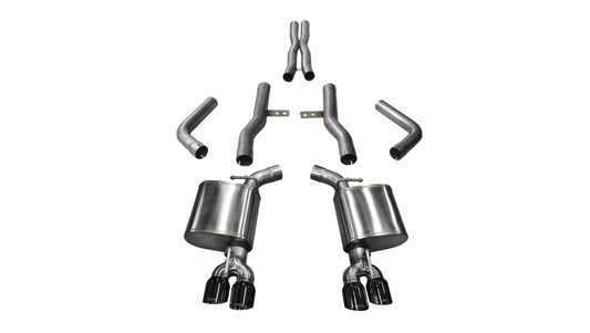Corsa Performance 15-17 Dodge Challenger Hellcat Dual Rear Exit Extreme Exhaust w/ 3.5in
