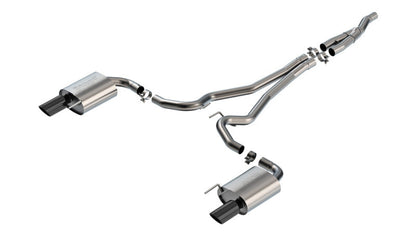 Borla 2024 Ford Mustang 2.3L Ecoboost 2.50 S-TYPE Black Chrome Catback Exhaust - Non-Active 140979BC