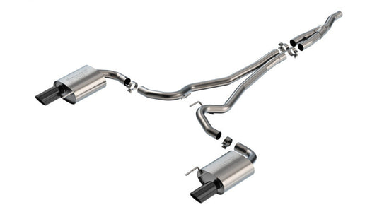 Borla 2024 Ford Mustang 2.3L Ecoboost 2.50 S-TYPE Black Chrome Catback Exhaust - Non-Active 140979BC
