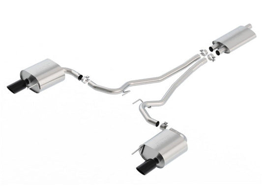 Borla 15-17 Ford Mustang EcoBoost 2.3L EC-Type Cat Back Single Round 4.0in OD 9.5in L Tips Exhaust 1014039BC