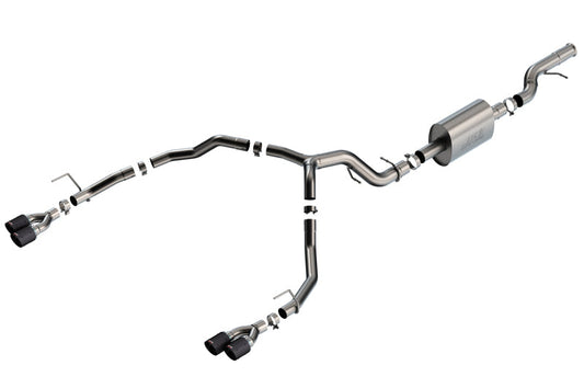 Borla 21-22 Chevrolet Tahoe 6.2L V8 2/4WD 4DR T-304 SS S-Type Cat-Back Exhaust w/ Carbon Fiber Tips 140859CF