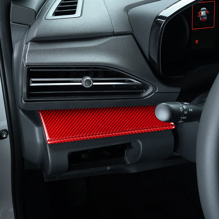 JDMuscle [22-25 WRX] P&S Series Carbon Fiber Driver & Passenger Dash Trim Covers 4 PC | Black Carbon Fiber/ Red Carbon Fiber