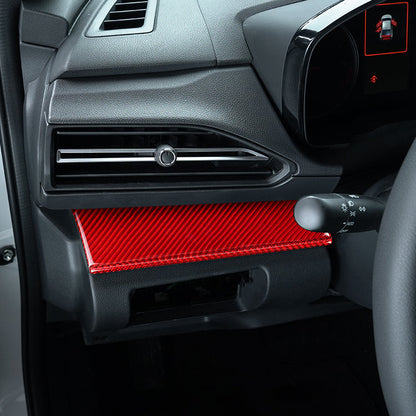 JDMuscle [22-25 WRX] P&S Series Carbon Fiber Driver & Passenger Dash Trim Covers 4 PC | Black Carbon Fiber/ Red Carbon Fiber