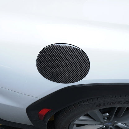 JDMuscle [22-25 WRX] P&S Series Carbon Fiber Fuel Door Cover | Black Carbon Fiber/ Red Carbon Fiber