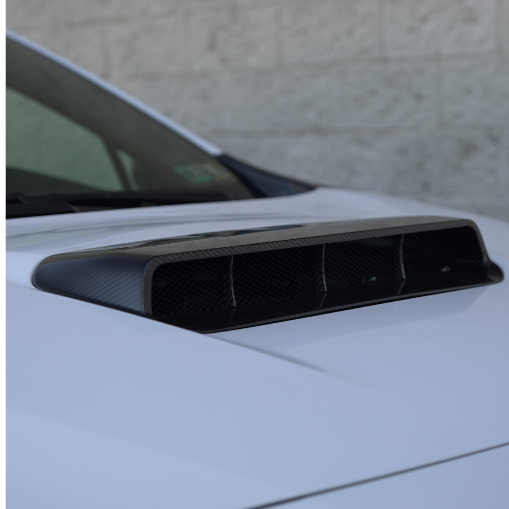 JDMuscle [22-25 WRX] GC8 Style Version 2 Tanso Carbon Fiber Hood Scoop
