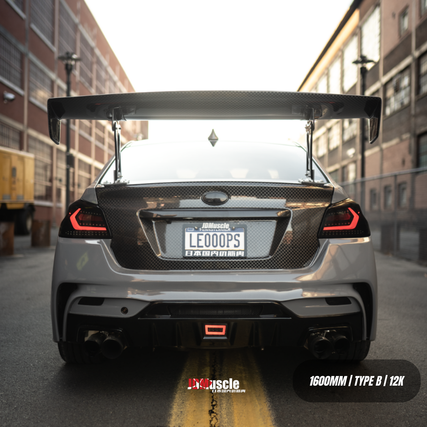 JDMuscle [15-21 WRX/STI] Carbon Fiber Replacement Spoiler Base for JDMuscle VS Style Euro GT or Varis GT Wing