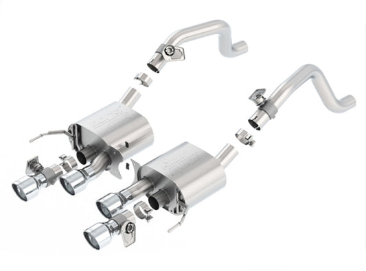 Borla 2014 Chevrolet Corvette C7 6.2L 8cyl ATAK Exhaust w/ NPP Dual Mode (rear section only) 11875