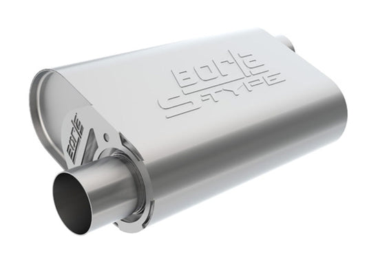 Borla CrateMuffler LS3 S-Type 2.50in Offset/Offset 14inx4.35inx9in Oval Muffler 400946
