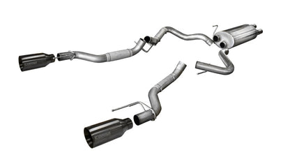 Corsa Performance 2017 Ford F-150 Raptor 3.5L Sport Cat-Back Dual Rear Exit