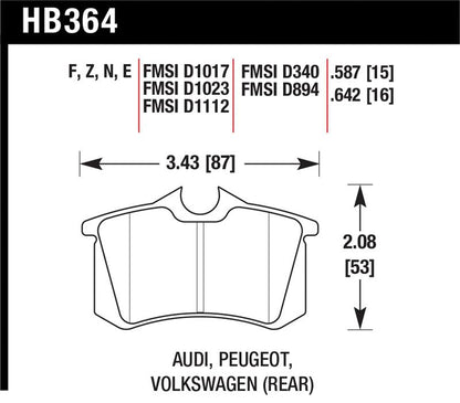 Hawk HP+ Street Brake Pads