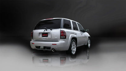 Corsa Performance 06-08 Chevrolet Trailblazer SS 6.0L V8 Polished Sport Cat-Back Exhaust