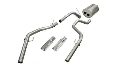 Corsa Performance 09-14 Dodge Ram Quad Cab/Short Bed 1500 4.7L V8 Polished Sport
