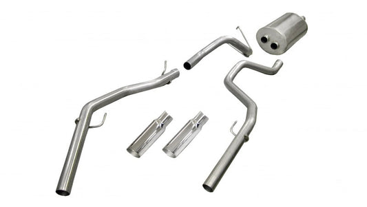 Corsa Performance 09-14 Dodge Ram Quad Cab/Short Bed 1500 4.7L V8 Polished Sport