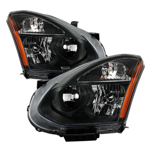 SPYDER xTune Nissan Rogue 08-14 HID Model Only OEM Style Headlights-Black HD-JH-NROG08-HID-BK 9035555