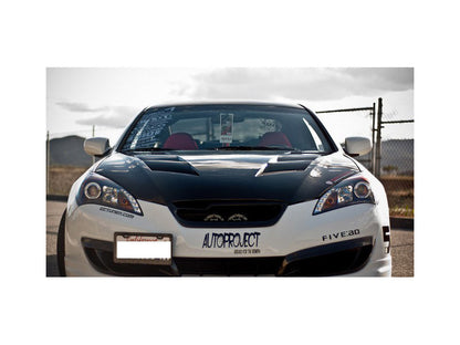 Spyder Hyundai Genesis 10-12 Projector Halogen Model- LED Halo DRL Blk PRO-YD-HYGEN09-DRL-BK 5034250