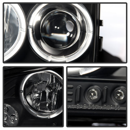 Spyder Dodge Charger 06-10 Projector Headlights Halogen- LED Halo LED Blk Smke PRO-YD-DCH05-LED-BSM 5078353