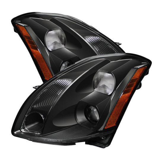 SPYDER Xtune Nissan Maxima 04-06 ( Halogen Only ) Crystal Headlights Black HD-JH-NM04-AM-BK 9023309