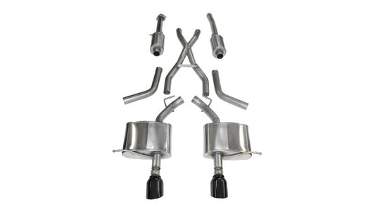 Corsa Performance Sport Dual Rear Cat-Back Exhaust 11-14 Dodge Durango 5.7L V8 Black