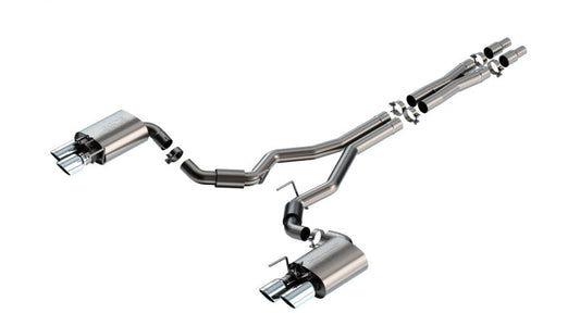 Borla 2024 Ford Mustang GT 5.0L V8 w/ Active Exhaust S-Type Cat-Back Exhaust System 140962