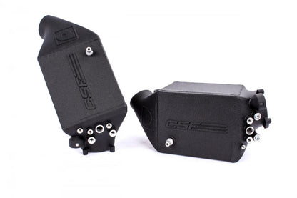 CSF 12-16 BMW M5 (F10) / 12-18 BMW M6 (F06/F12/F13) Twin Charge-Air-Cooler Set - Crinkle Black
