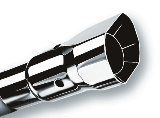 Borla Universal Polished Tip Single Square Angle-Cut Intercooled (inlet 2 1/2in. Outlet 2 7/8 x 2 3/ 20132