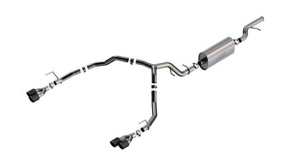 Borla 21-22 Chevrolet Tahoe 5.3L V8 2/4WD 4DR 3in/2.75in Touring Cat-Back Exhaust -Carbon Fiber Tips 140856CF