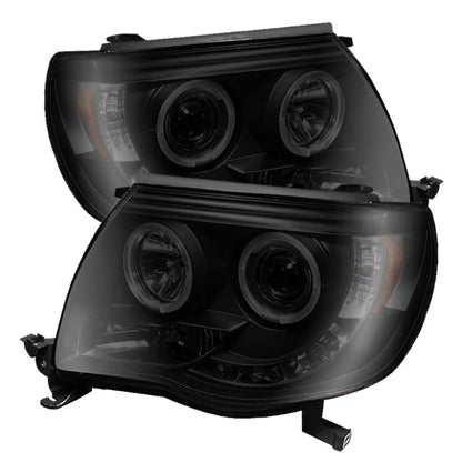 Spyder Toyota Tacoma 05-11 Projector Headlights LED Halo LED Blk Smke PRO-YD-TT05-HL-BSM 5078650