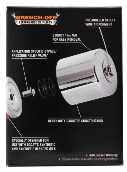 K&N Harley-Davidson 3in OD x 4.063in H Oil Filter
