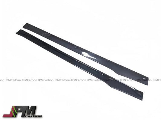 Y Style Carbon Fiber Side Skirt Add-on Lips Fits For 2013-2016 Porsche 981 Cayman Boxster