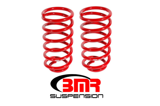 BMR 79-04 Ford Mustang (Ex. 99-04 Mustang Cobras w/ IRS) 1in Drop Rear Lowering Springs - Red