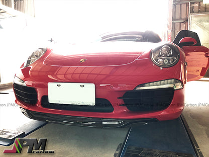 [JPMCarbon] Sport Style Carbon Fiber Front Lip Fits For 2012-2016 Porsche 911 991.1 Targa & Carrera 4/4S/S Only