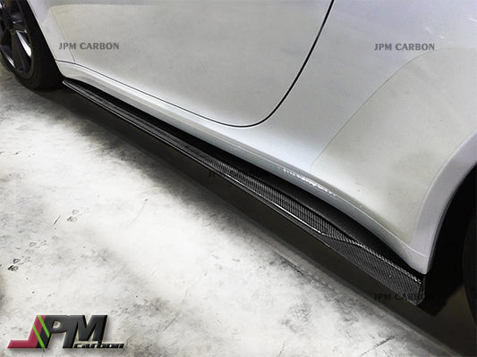 DP Style Carbon Fiber Side Skirt Expansion Lip for 2012-2016 Porsche 911 991 GT3 Only