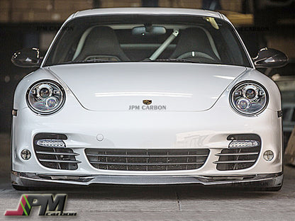 TA Style Carbon Fiber Front Lip Fits For 2006-2012 Porsche 911 997 Turbo Only