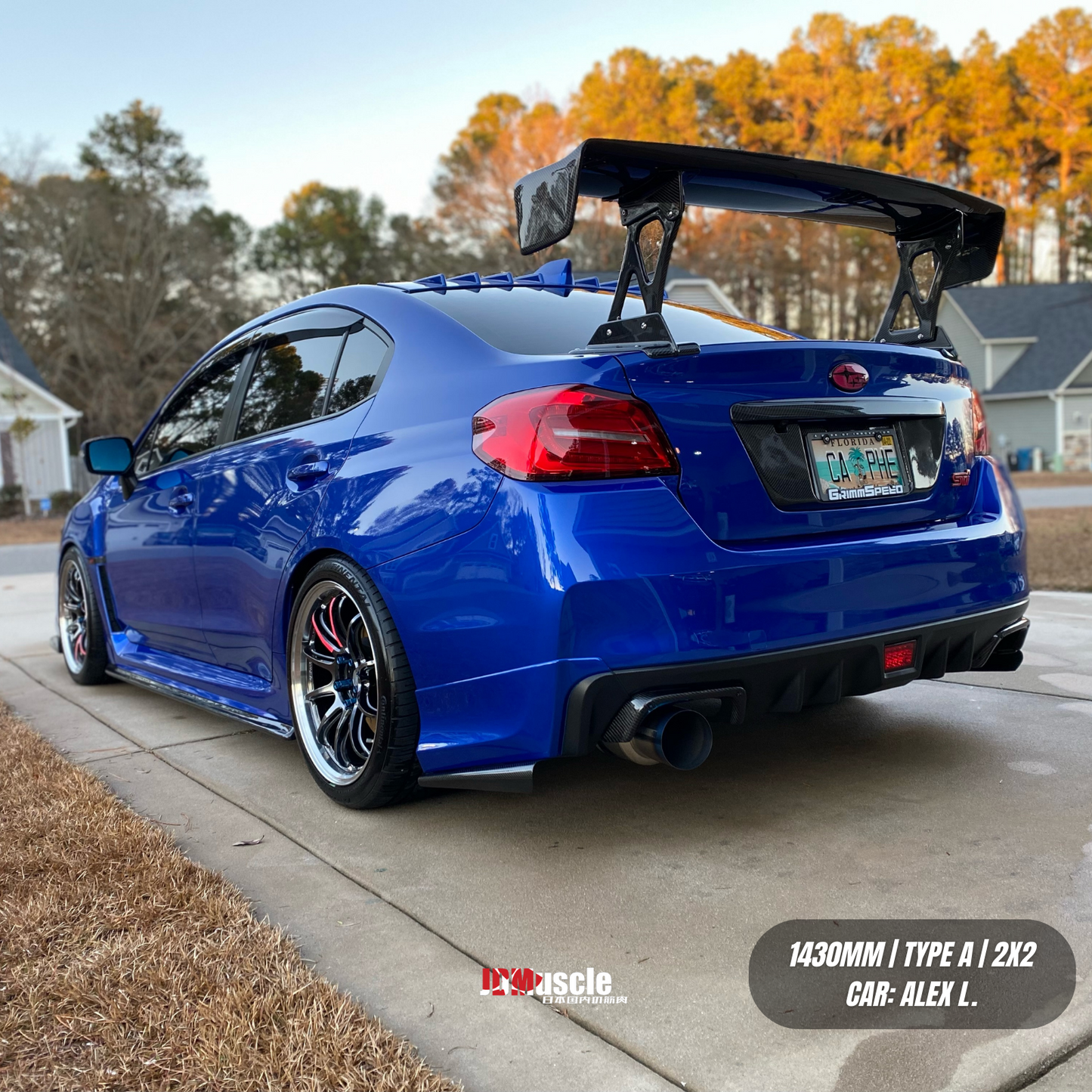 JDMuscle [15-21 WRX/STI] Carbon Fiber Replacement Spoiler Base for JDMuscle VS Style Euro GT or Varis GT Wing