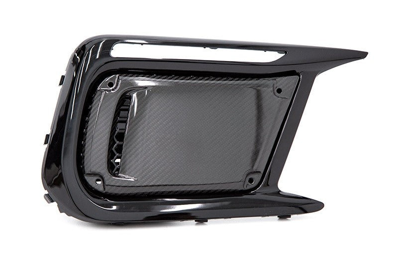 OLM LE Dry Carbon Fiber JDM DRL Facelift Bezel Cover (No Fog Hole) - 2018-2021 Subaru WRX / STI