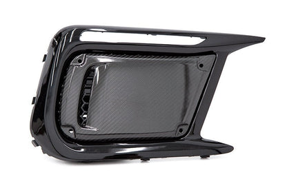 OLM LE Dry Carbon Fiber JDM DRL Facelift Bezel Cover (No Fog Hole) - 2018-2021 Subaru WRX / STI