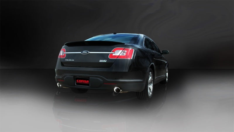 Corsa Performance 10-13 Ford Taurus SHO 3.5L V6 Turbo Polished Sport Cat-Back Exhaust