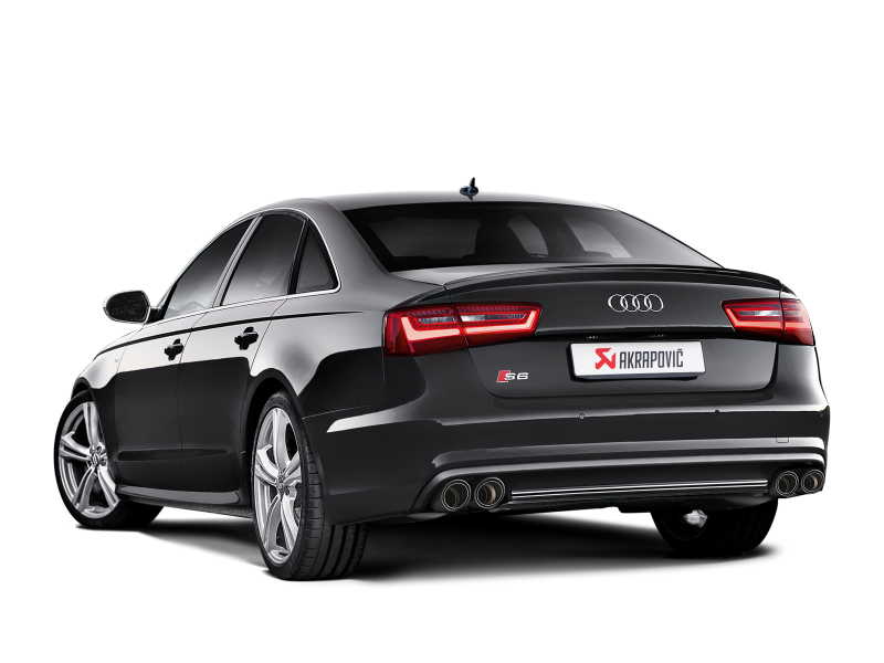 Akrapovic 13-17 Audi S6 Avant/Limousine (C7) Evolution Line Cat Back (Titanium) w/ Carbon Tips S-AU/TI/6H