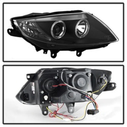 Spyder BMW Z4 03-08 Projector Headlights Halogen Model Only - LED Halo Black PRO-YD-BMWZ403-HL-BK 5029072
