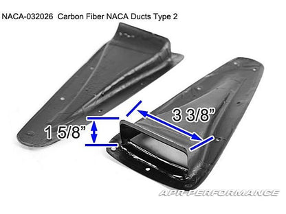 Carbon Fiber Universal Fitment Curved NACA Ducts