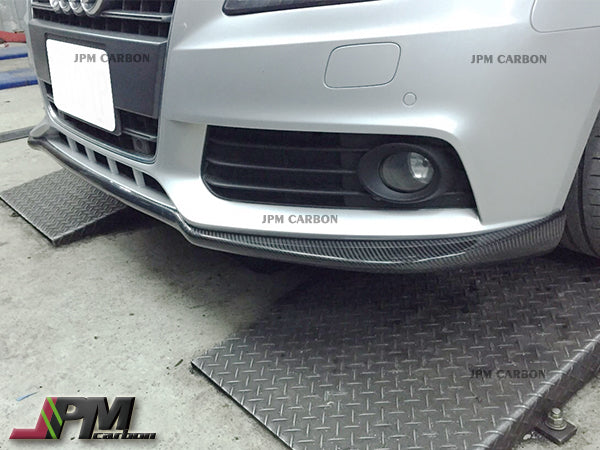 DP Style Carbon Fiber Front Lip Fits For 2009-2012 Audi A4 B8 Pre-facelift with Standard Package Only