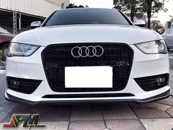 DP Style Carbon Fiber Front Lip Fits For 2013-2015 Audi A4 B8 Facelift with Standard Package Only