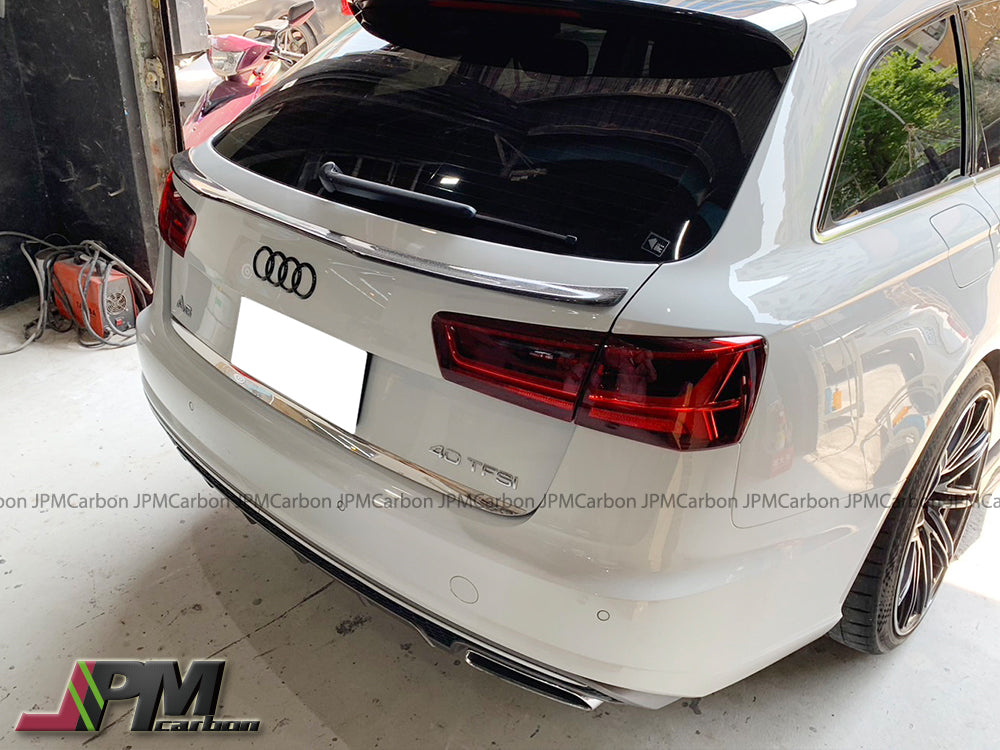 [JPMCarbon] V Style Carbon Fiber Trunk Spoiler Fits For 2011-2018 Audi A6 C7 / S6 C7 Avant Only