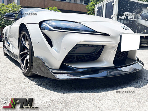 AG Style Carbon Fiber Front Add-on Lip Fits For 2019-2023 Toyota GR Supra A90 A91 Only