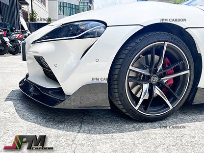AG Style Carbon Fiber Front Add-on Lip Fits For 2019-2024 Toyota GR Supra A90 A91 Only
