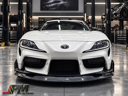 [JPMCarbon] AG Style Carbon Fiber Front Add-on Lip Fits For 2019-2026 Toyota GR Supra A90 A91 Only