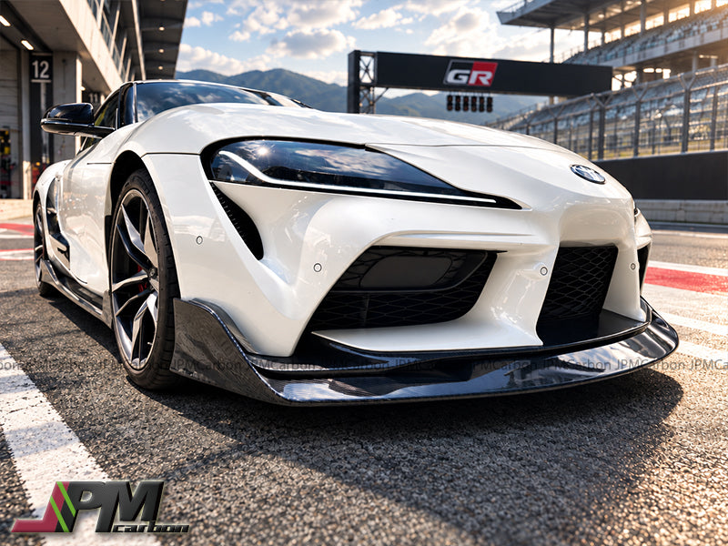 [JPMCarbon] AG Style Carbon Fiber Front Add-on Lip Fits For 2019-2026 Toyota GR Supra A90 A91 Only
