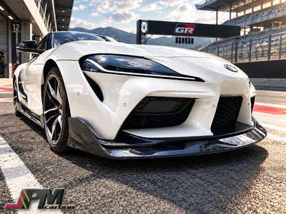 [JPMCarbon] AG Style Carbon Fiber Front Add-on Lip Fits For 2019-2026 Toyota GR Supra A90 A91 Only